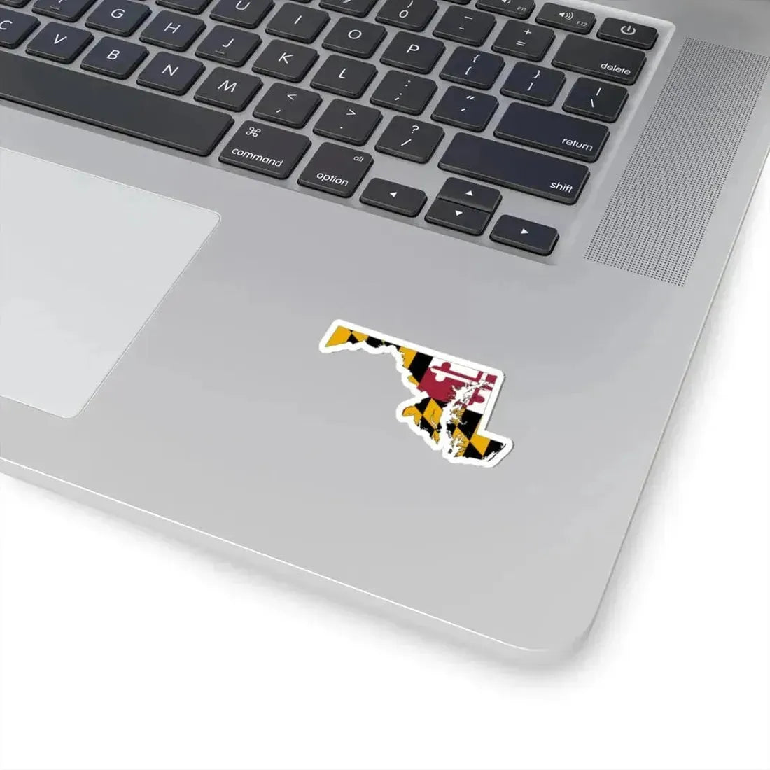 Flag-map of Maryland (United States) STICKER Vinyl Kiss-Cut Decal - The Sticker Space