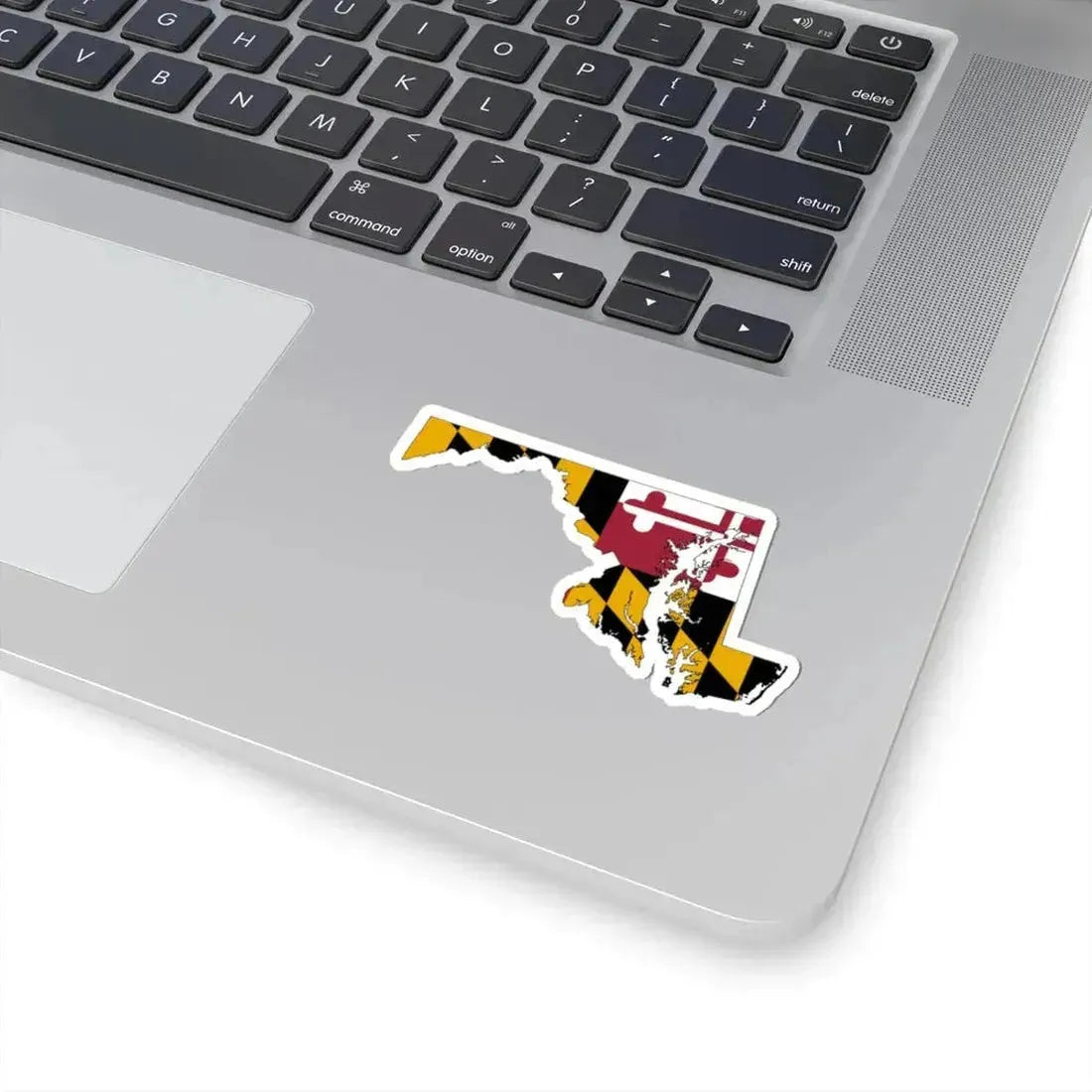 Flag-map of Maryland (United States) STICKER Vinyl Kiss-Cut Decal - The Sticker Space
