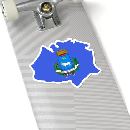 Flag map of Matera (Italy) STICKER Vinyl Kiss-Cut Decal - The Sticker Space