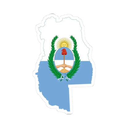 Flag-map of Mendoza Province (Argentina) STICKER Vinyl Kiss-Cut Decal 3 Inch White - The Sticker Space