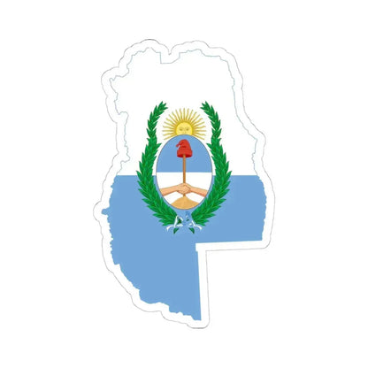 Flag-map of Mendoza Province (Argentina) STICKER Vinyl Kiss-Cut Decal 6 Inch White - The Sticker Space