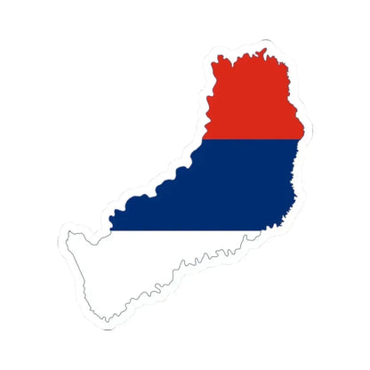 Flag-map of Misiones Province (Argentina) STICKER Vinyl Kiss-Cut Decal 2 Inch White - The Sticker Space