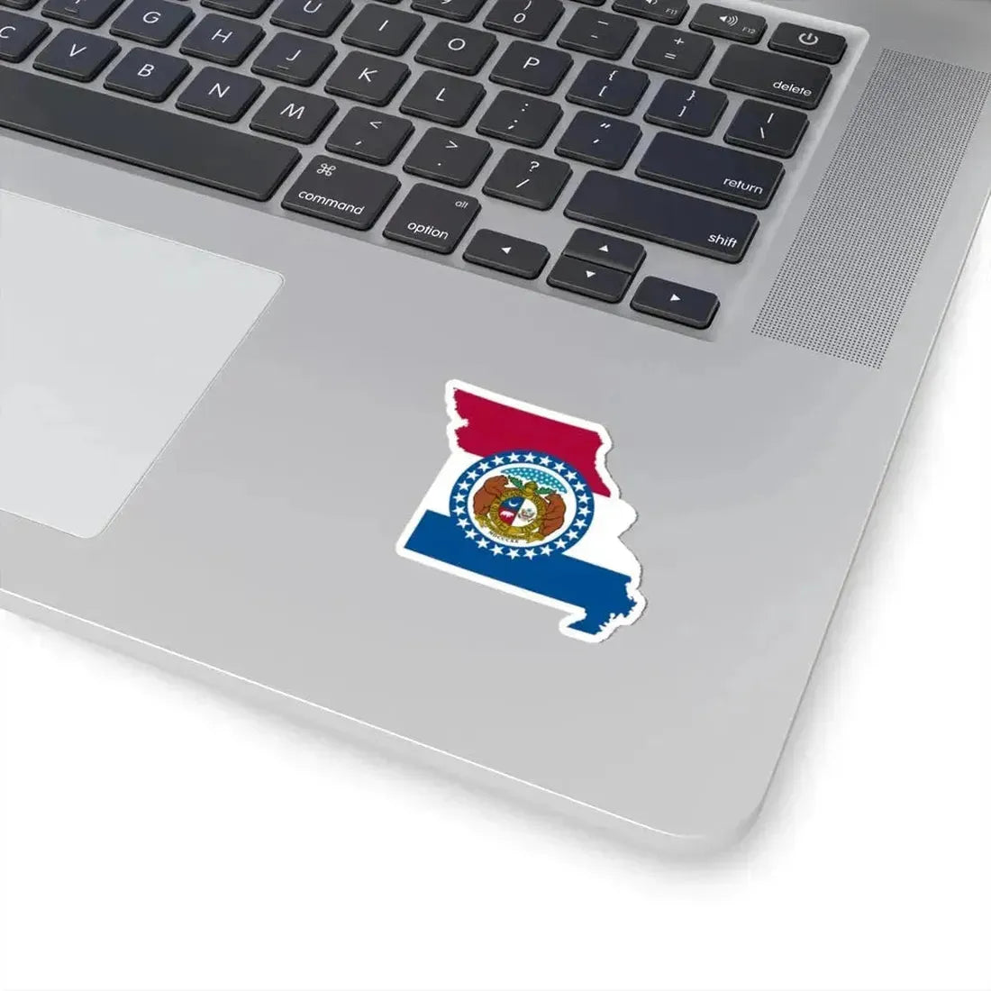 Flag-map of Missouri (United States) STICKER Vinyl Kiss-Cut Decal - The Sticker Space