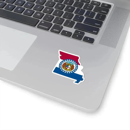 Flag-map of Missouri (United States) STICKER Vinyl Kiss-Cut Decal - The Sticker Space