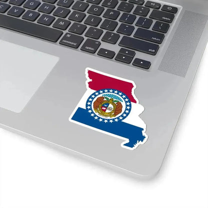 Flag-map of Missouri (United States) STICKER Vinyl Kiss-Cut Decal - The Sticker Space