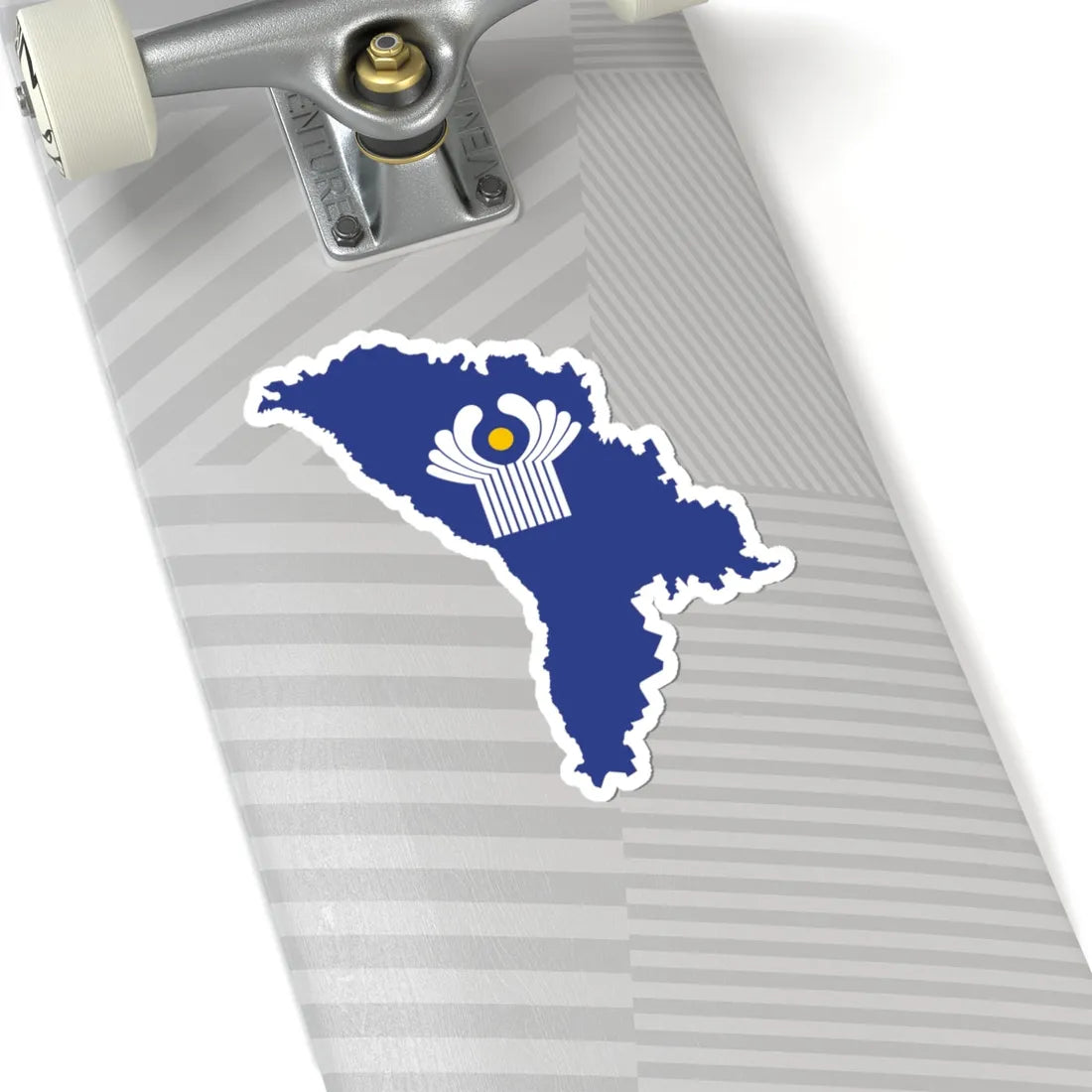 Flag-map of Moldova CIS (Moldova) STICKER Vinyl Kiss-Cut Decal - The Sticker Space