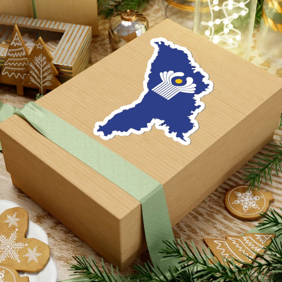 Flag-map of Moldova CIS (Moldova) STICKER Vinyl Kiss-Cut Decal - The Sticker Space