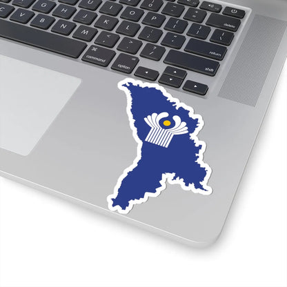 Flag-map of Moldova CIS (Moldova) STICKER Vinyl Kiss-Cut Decal - The Sticker Space