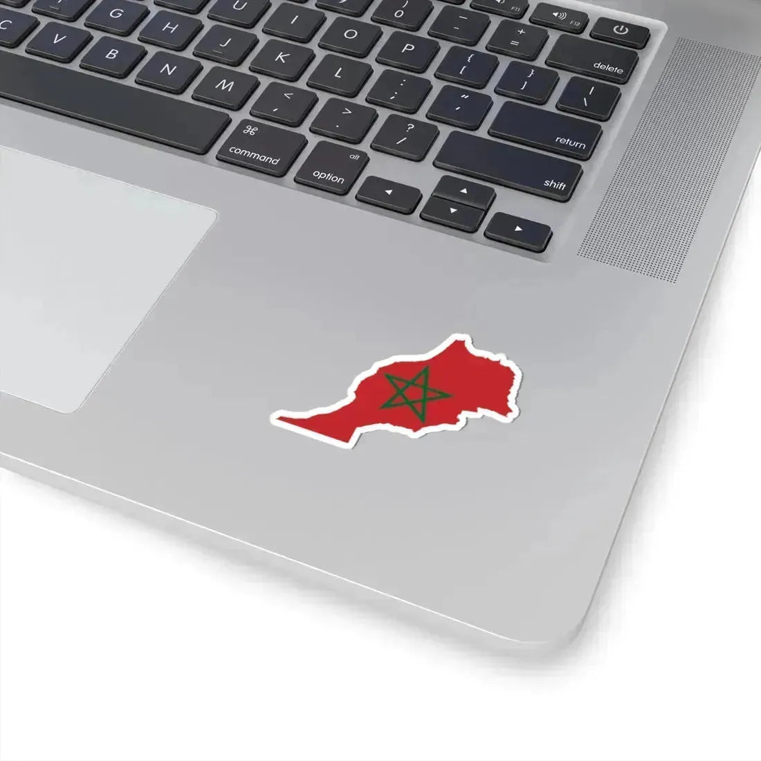 Flag-map of Morocco (Morocco) STICKER Vinyl Kiss-Cut Decal - The Sticker Space