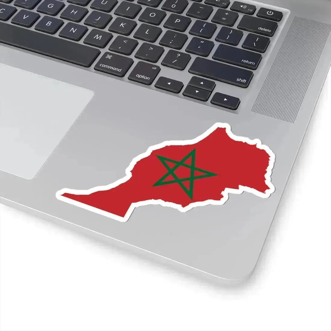 Flag-map of Morocco (Morocco) STICKER Vinyl Kiss-Cut Decal - The Sticker Space