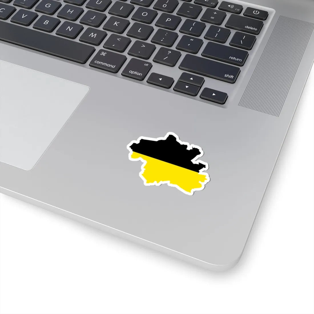 Flag-map of Munich striped (Germany) STICKER Vinyl Kiss-Cut Decal - The Sticker Space