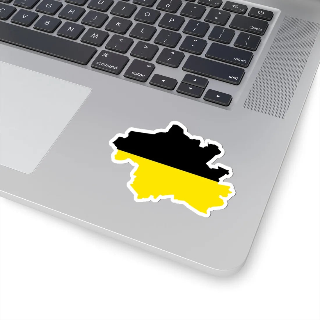 Flag-map of Munich striped (Germany) STICKER Vinyl Kiss-Cut Decal - The Sticker Space