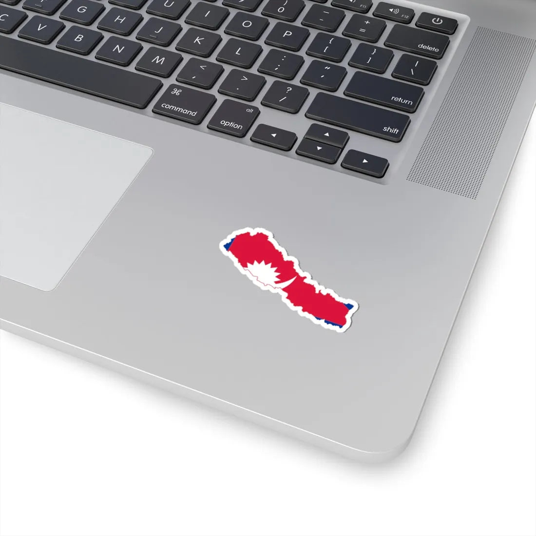 Flag map of Nepal (Nepal) STICKER Vinyl Kiss-Cut Decal - The Sticker Space