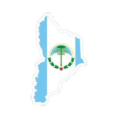 Flag-map of Neuquen Province (Argentina) STICKER Vinyl Kiss-Cut Decal 4 Inch White - The Sticker Space