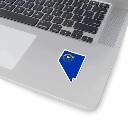 Flag-map of Nevada (United States) STICKER Vinyl Kiss-Cut Decal - The Sticker Space