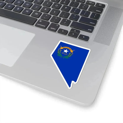 Flag-map of Nevada (United States) STICKER Vinyl Kiss-Cut Decal - The Sticker Space