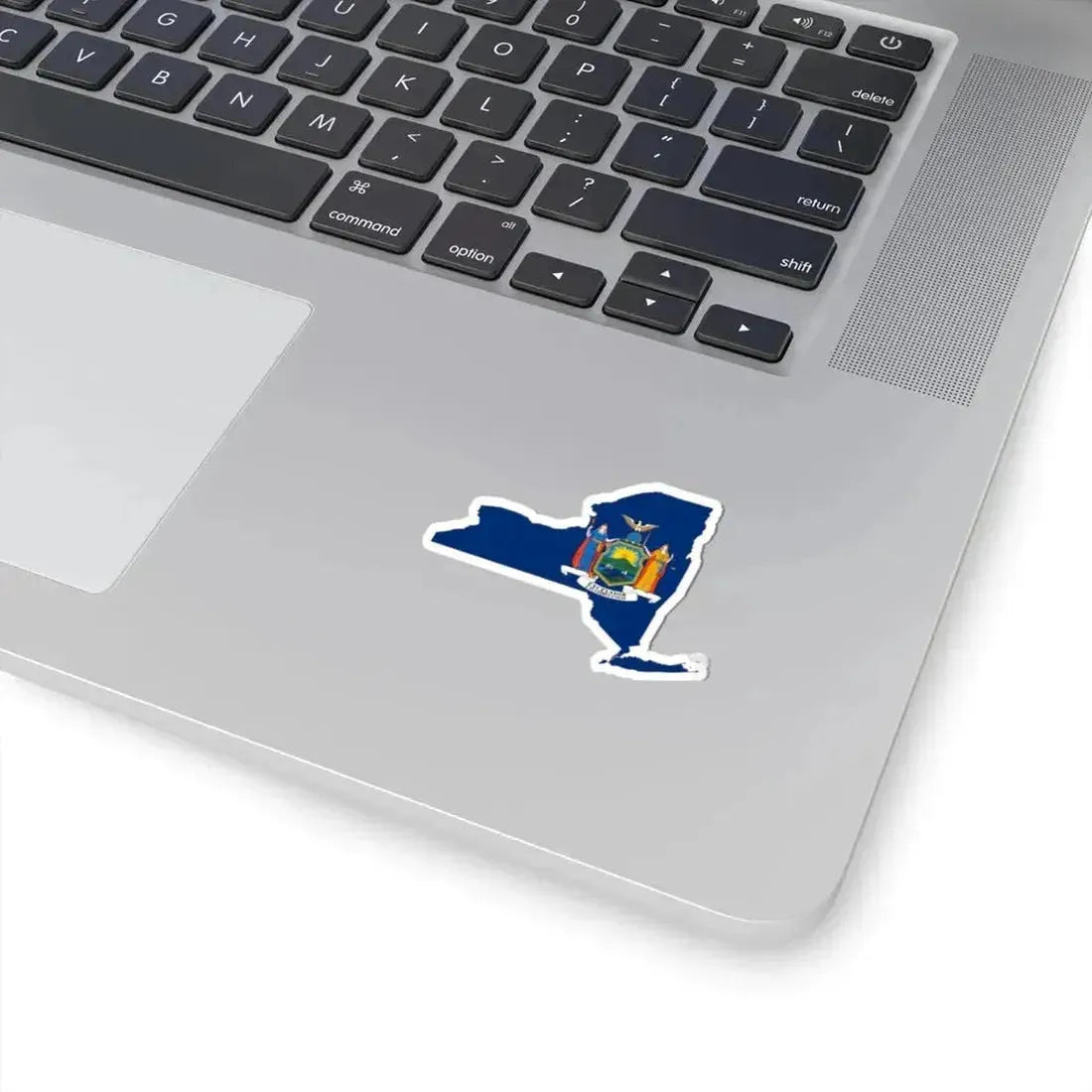 Flag-map of New York (United States) STICKER Vinyl Kiss-Cut Decal - The Sticker Space