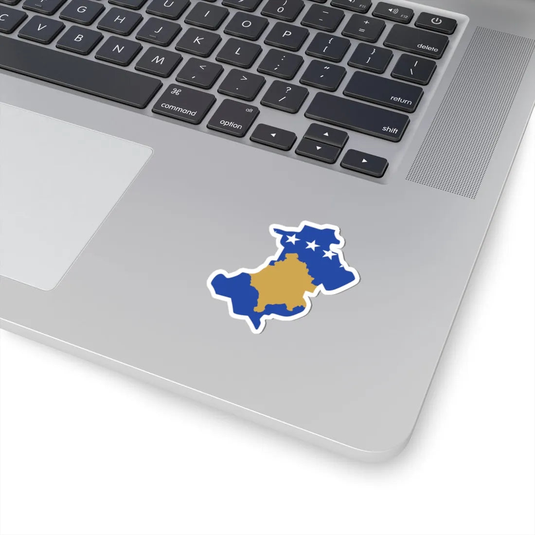 Flag-map of North Kosovo Kosovo (Serbia) STICKER Vinyl Kiss-Cut Decal - The Sticker Space