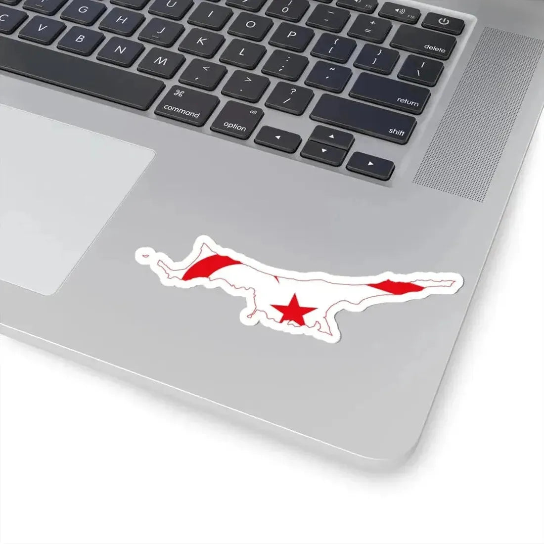 Flag map of Northern Cyprus (Cyprus) STICKER Vinyl Kiss-Cut Decal - The Sticker Space