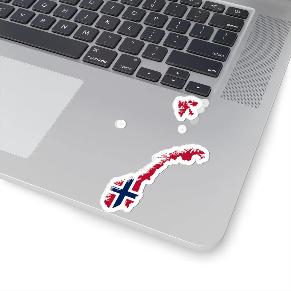 Flag-map of Norway  (Norway) STICKER Vinyl Kiss-Cut Decal - The Sticker Space