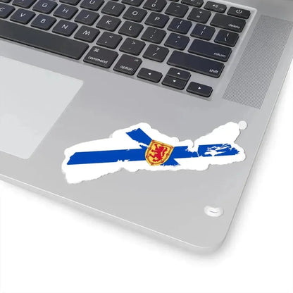 Flag-map of Nova Scotia (Canada) STICKER Vinyl Kiss-Cut Decal - The Sticker Space