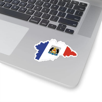 Flag-map of Novgorod Oblast (Russia) STICKER Vinyl Kiss-Cut Decal - The Sticker Space