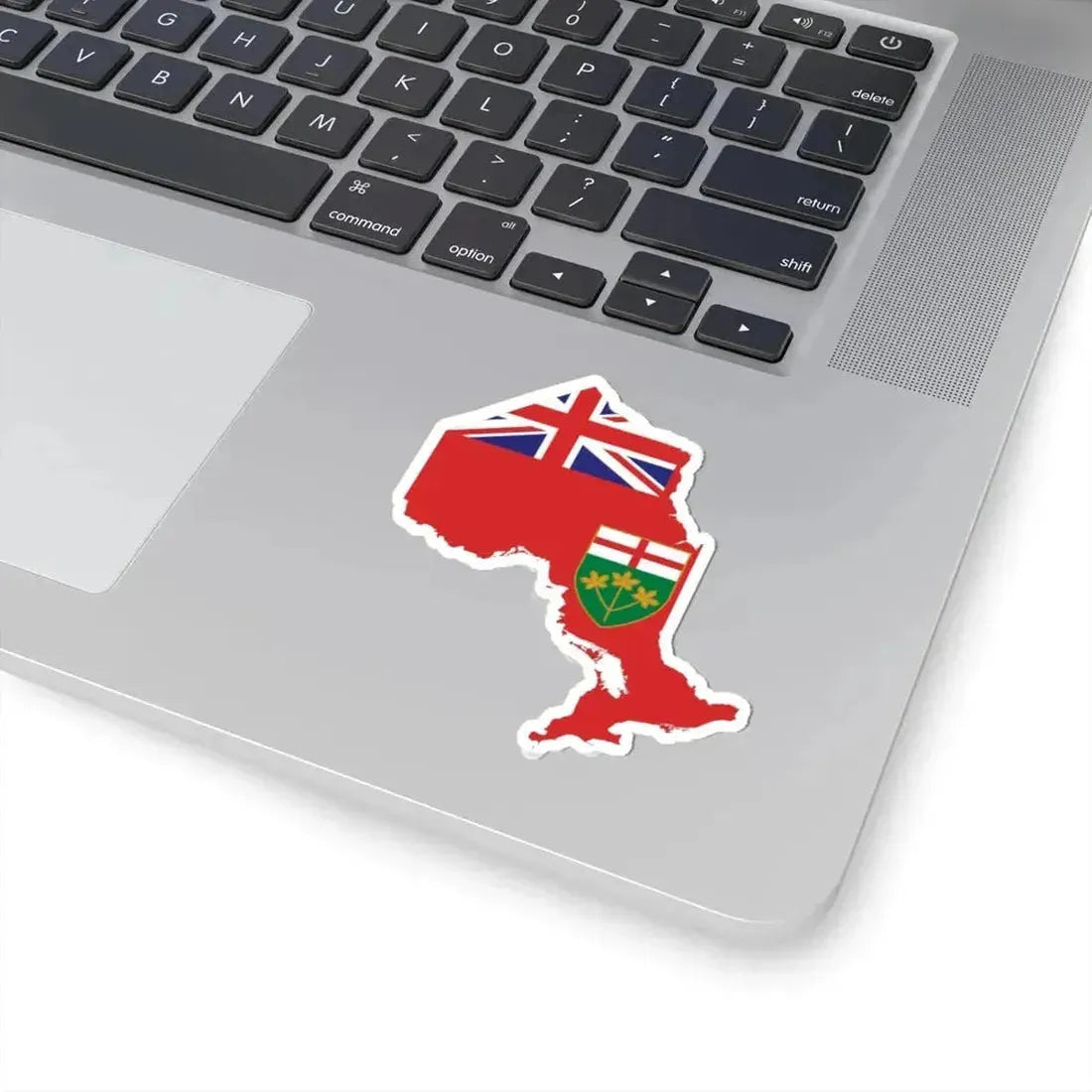 Flag-map of Ontario (Canada) STICKER Vinyl Kiss-Cut Decal - The Sticker Space