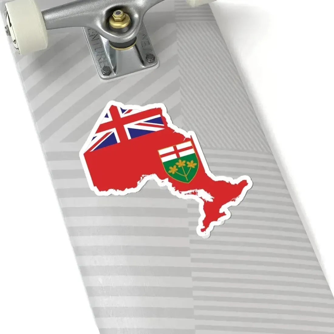 Flag-map of Ontario (Canada) STICKER Vinyl Kiss-Cut Decal - The Sticker Space