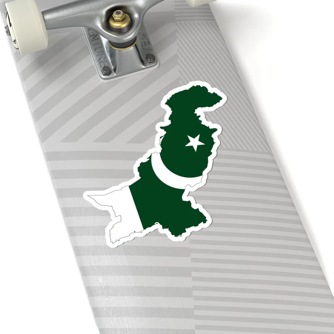 Flag-map of Pakistan de-facto (Pakistan) STICKER Vinyl Kiss-Cut Decal - The Sticker Space