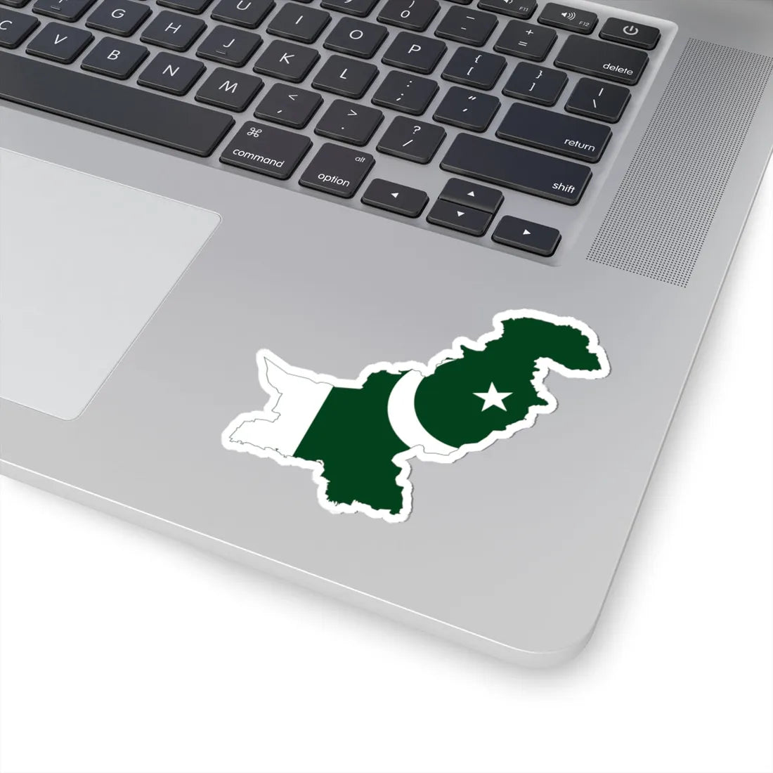 Flag-map of Pakistan de-facto (Pakistan) STICKER Vinyl Kiss-Cut Decal - The Sticker Space