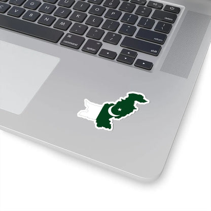 Flag map of Pakistan (Pakistan) STICKER Vinyl Kiss-Cut Decal - The Sticker Space