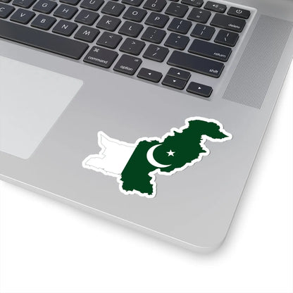 Flag map of Pakistan (Pakistan) STICKER Vinyl Kiss-Cut Decal - The Sticker Space