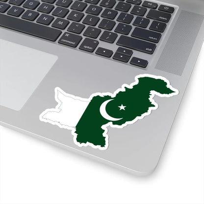 Flag map of Pakistan (Pakistan) STICKER Vinyl Kiss-Cut Decal - The Sticker Space