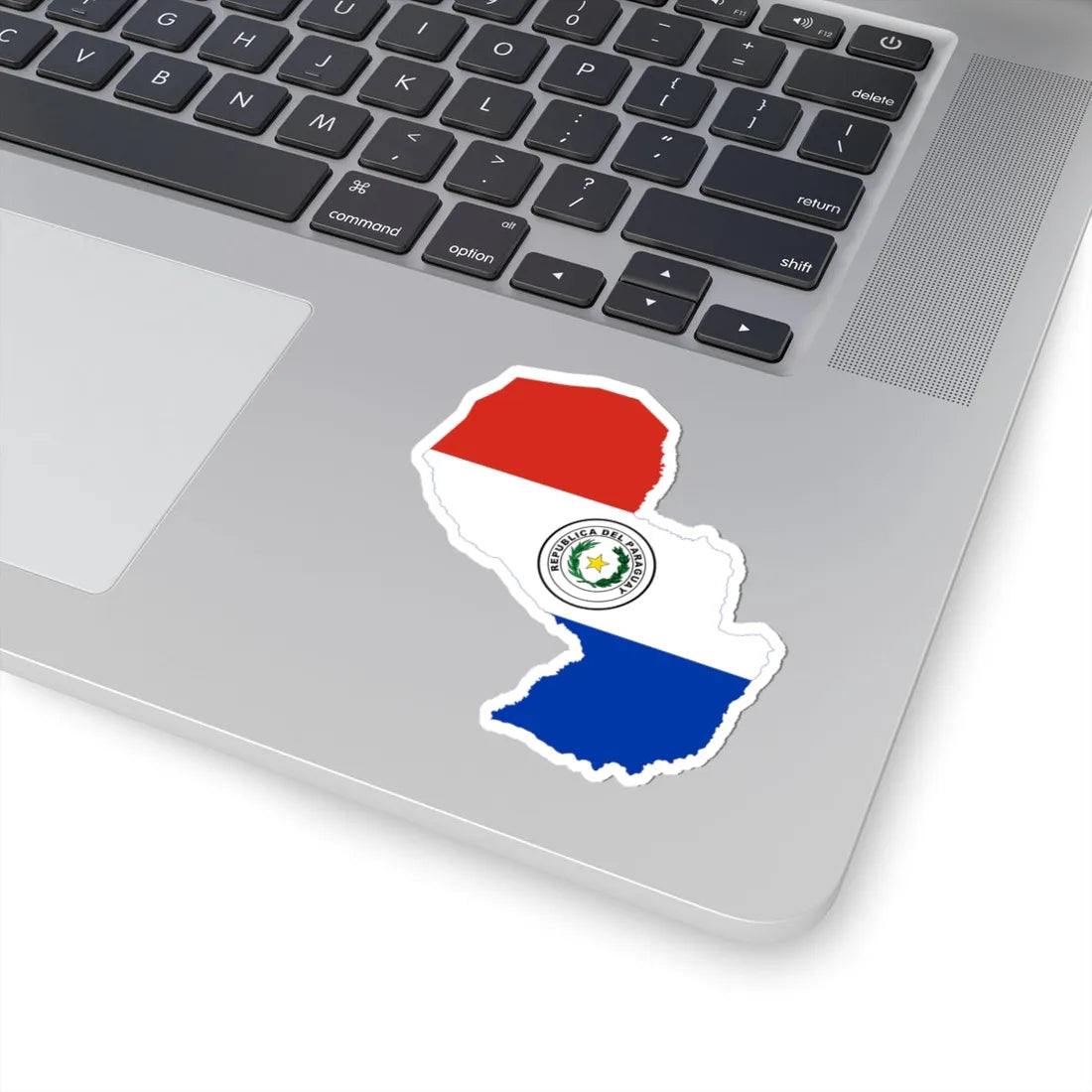Flag-map of Paraguay (Paraguay) STICKER Vinyl Kiss-Cut Decal - The Sticker Space