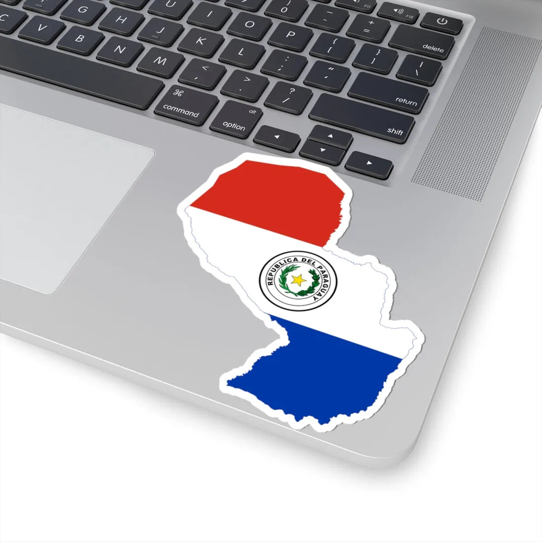 Flag-map of Paraguay (Paraguay) STICKER Vinyl Kiss-Cut Decal - The Sticker Space