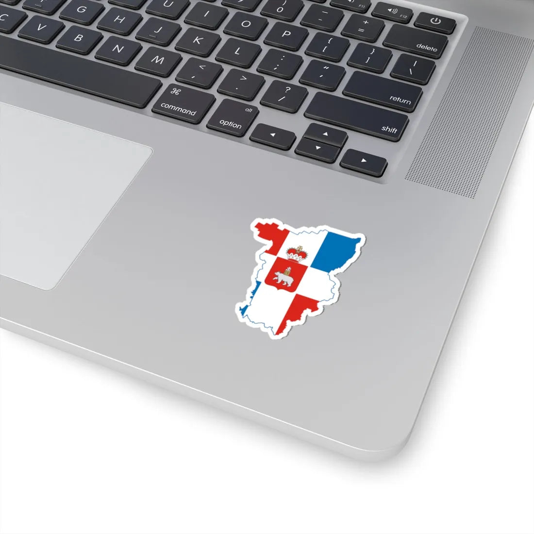 Flag-map of Perm Krai (Russia) STICKER Vinyl Kiss-Cut Decal - The Sticker Space
