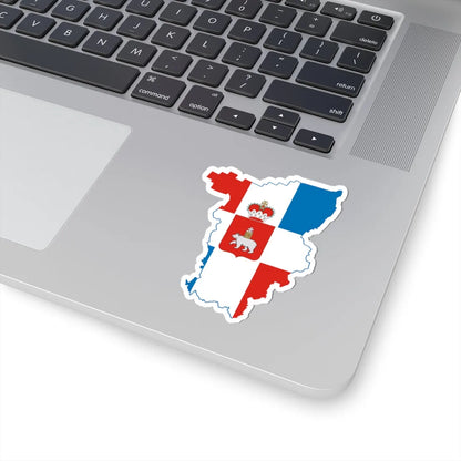 Flag-map of Perm Krai (Russia) STICKER Vinyl Kiss-Cut Decal - The Sticker Space