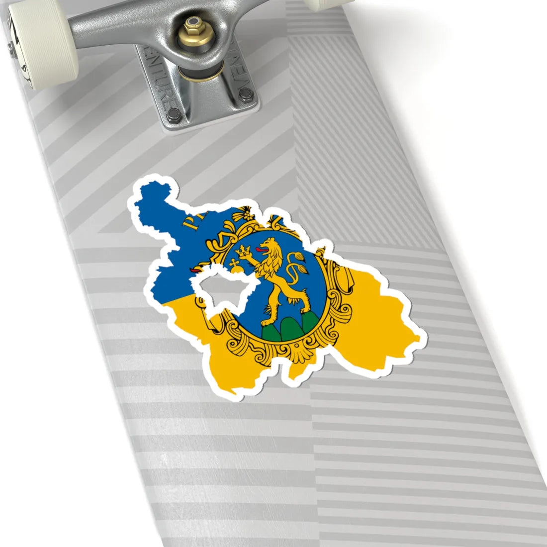 Flag-map of Pest County (Hungary) STICKER Vinyl Kiss-Cut Decal - The Sticker Space