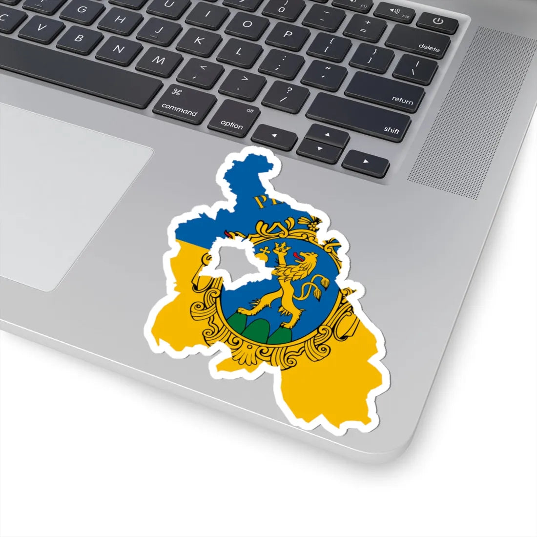 Flag-map of Pest County (Hungary) STICKER Vinyl Kiss-Cut Decal - The Sticker Space