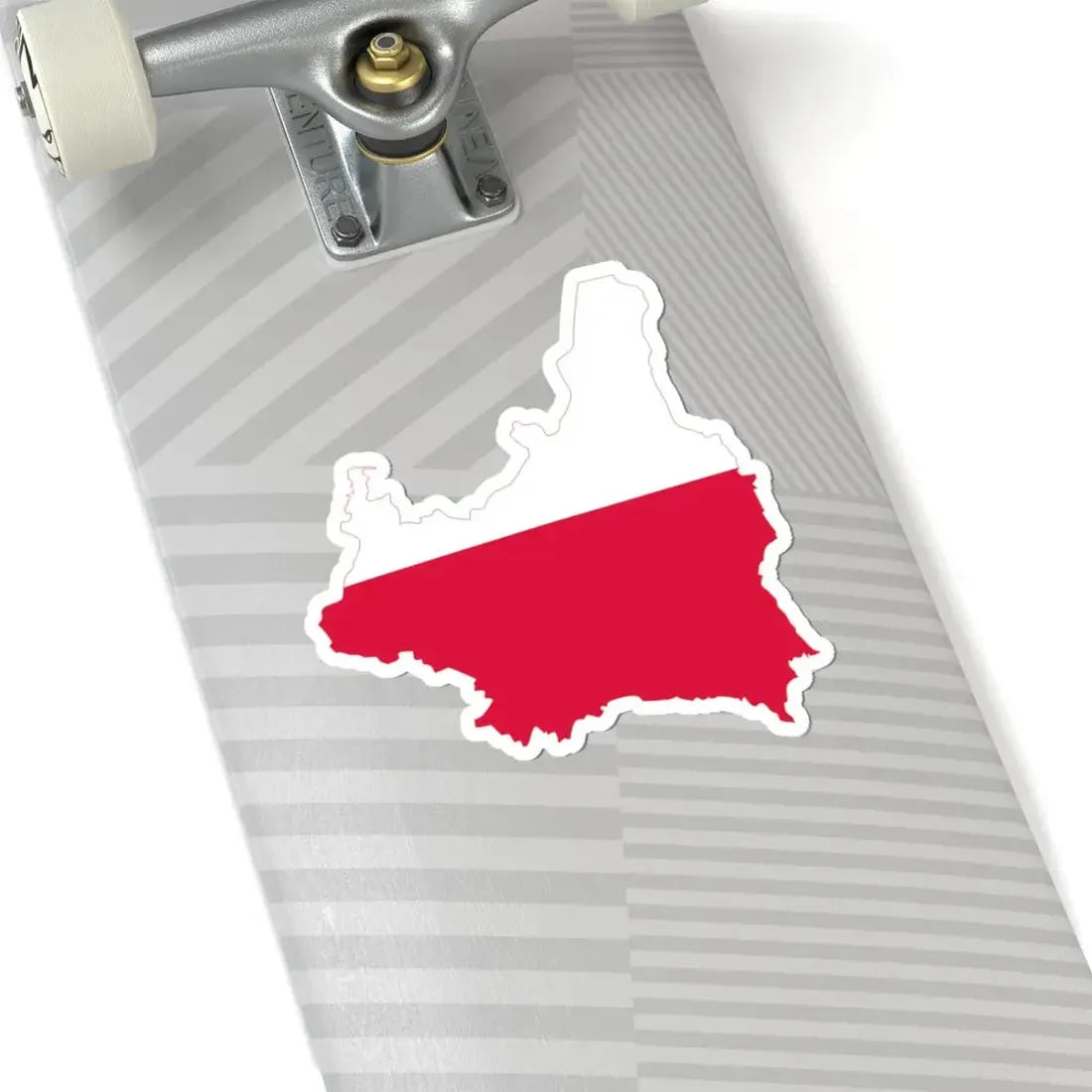 Flag-map of Poland 1918-1939 (Poland) STICKER Vinyl Kiss-Cut Decal - The Sticker Space