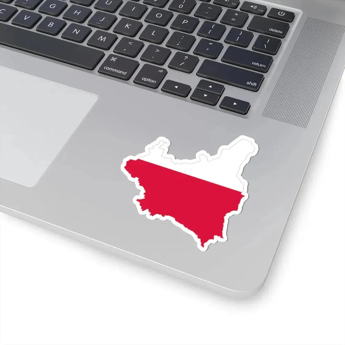 Flag-map of Poland 1918-1939 (Poland) STICKER Vinyl Kiss-Cut Decal - The Sticker Space