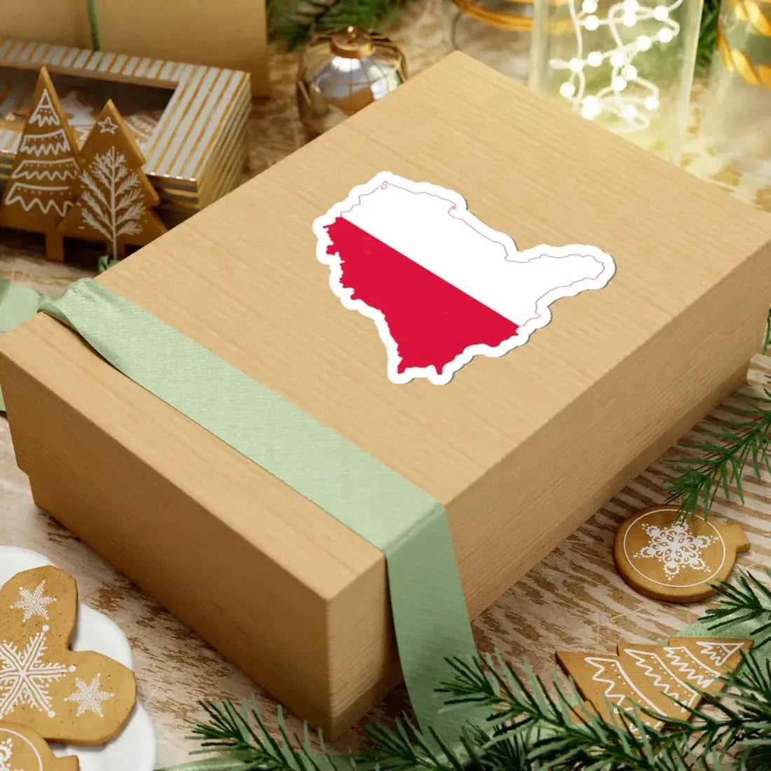 Flag map of Poland Irredentist (Poland) STICKER Vinyl Kiss-Cut Decal - The Sticker Space