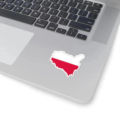 Flag map of Poland Irredentist (Poland) STICKER Vinyl Kiss-Cut Decal - The Sticker Space