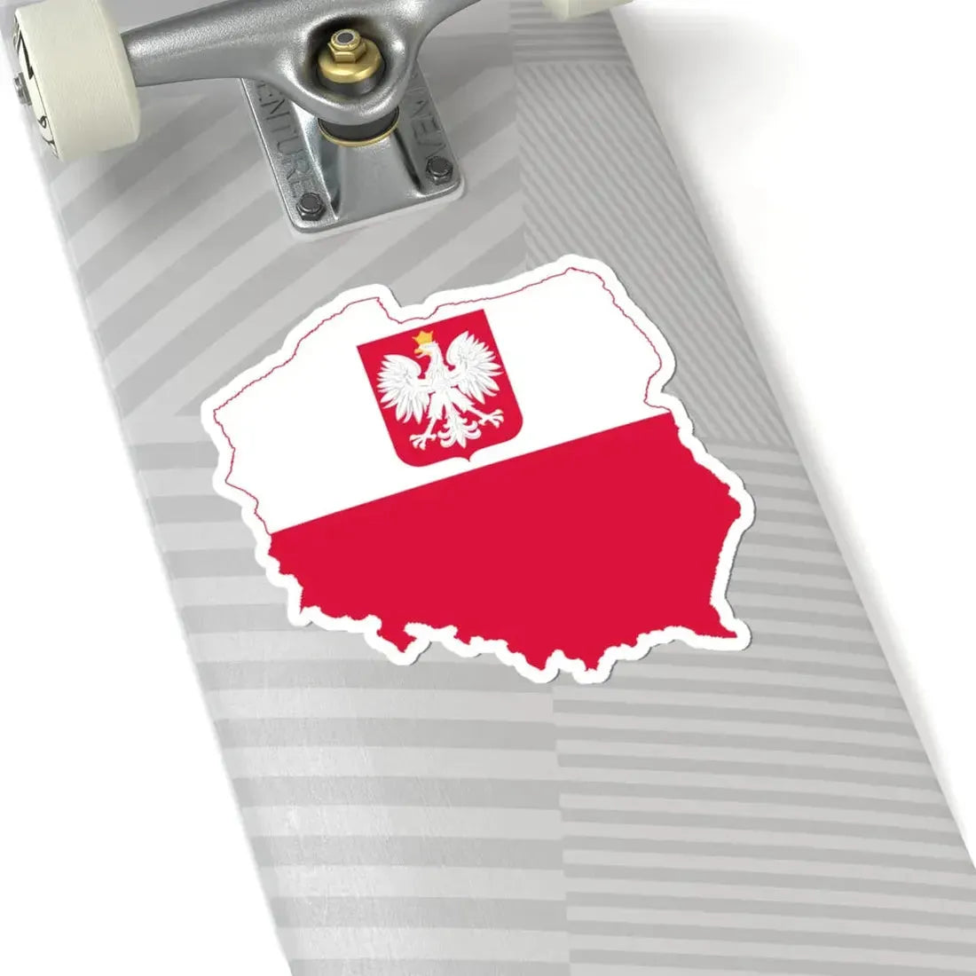 Flag-map of Poland state (Poland) STICKER Vinyl Kiss-Cut Decal - The Sticker Space