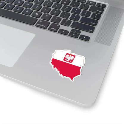 Flag-map of Poland state (Poland) STICKER Vinyl Kiss-Cut Decal - The Sticker Space