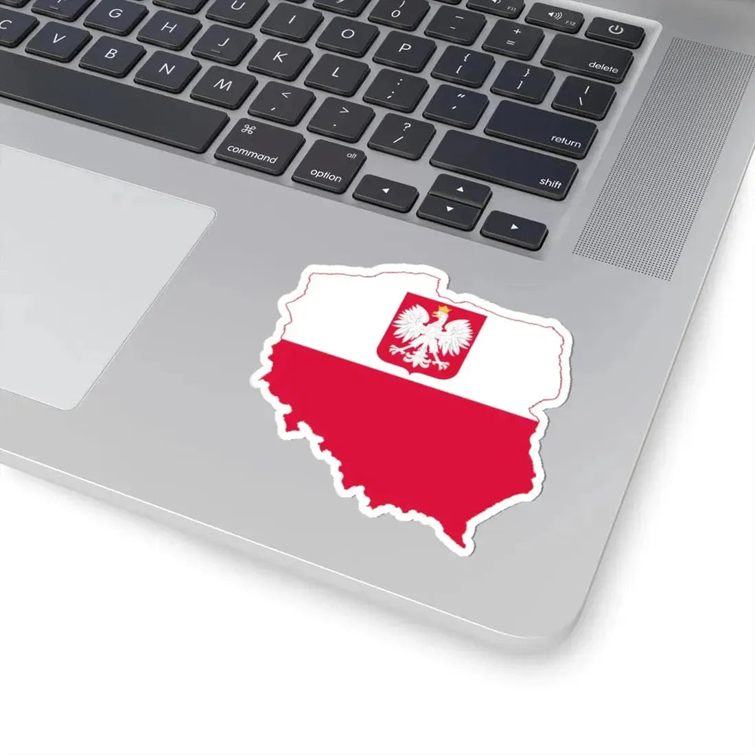 Flag-map of Poland state (Poland) STICKER Vinyl Kiss-Cut Decal - The Sticker Space