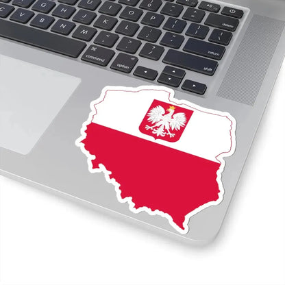 Flag-map of Poland state (Poland) STICKER Vinyl Kiss-Cut Decal - The Sticker Space