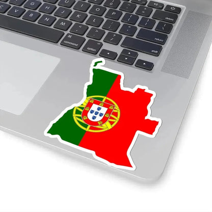 Flag map of Portuguese Angola 1910-1975 (Angola) STICKER Vinyl Kiss-Cut Decal - The Sticker Space