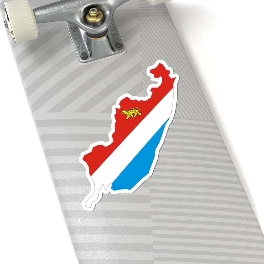 Flag-map of Primorsky Krai (Russia) STICKER Vinyl Kiss-Cut Decal - The Sticker Space