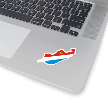 Flag-map of Primorsky Krai (Russia) STICKER Vinyl Kiss-Cut Decal - The Sticker Space